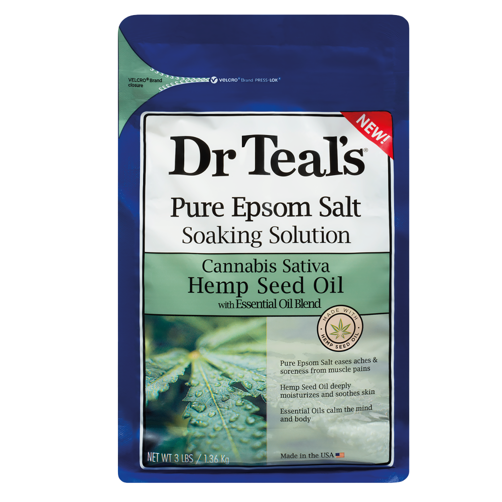 Dr Teal's Pure Epsom Salt Soaking Solution Calm & Balance with Hemp
